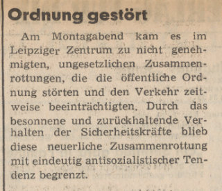 Leipziger Volkszeitung, 26.9.1989