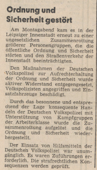 Leipziger Volkszeitung, 02.10.1989