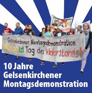 Flyer Gelsenkirchen 2014 / Quelle: Bundesweite Montagsdemonstrationen