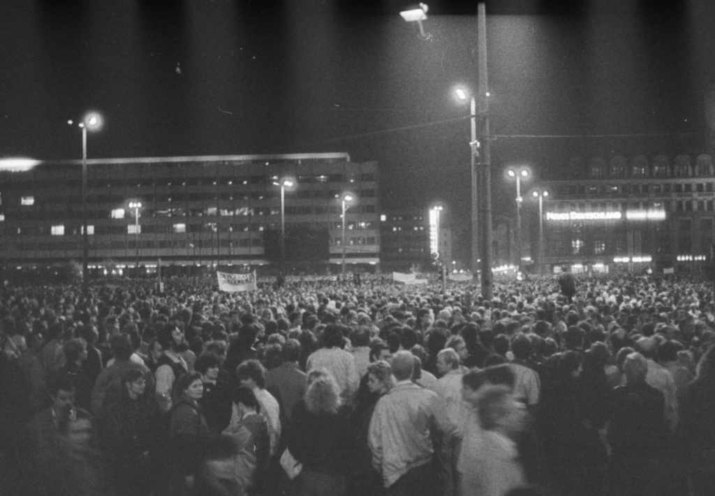 Montagsdemonstration am 23. Oktober 1989 mit ca. 150.000 Teilnehmern | Quelle: ABL / R. Quester