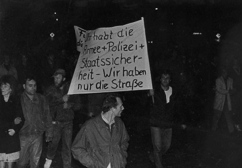 Montagsdemonstration in Leipzig, Ende Oktober 1989 | Quelle: ABL / B. Heinze